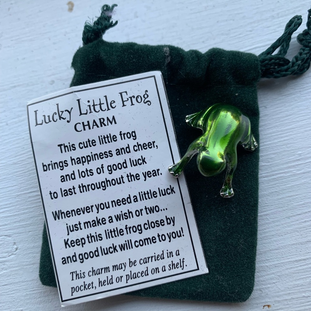 Lucky little frog charm
